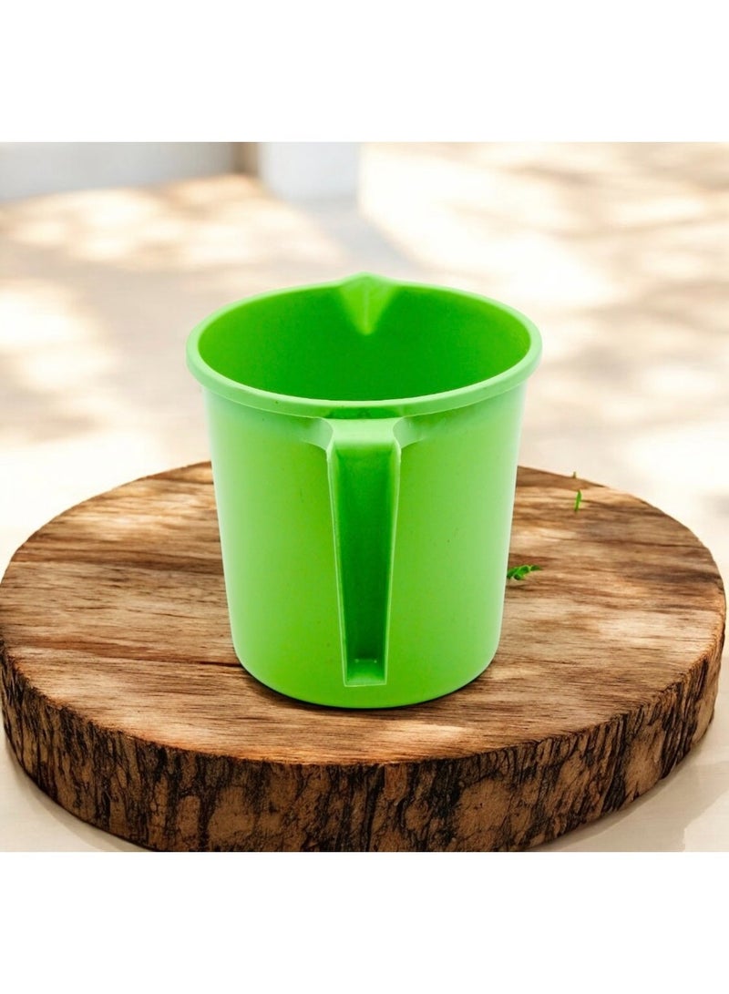 ALKA Plastic Mug 1 Litre, Durable Water Mug with Handle, Multipurpose Utility Mug for Bathroom, Kitchen, and Household Use - Image 1